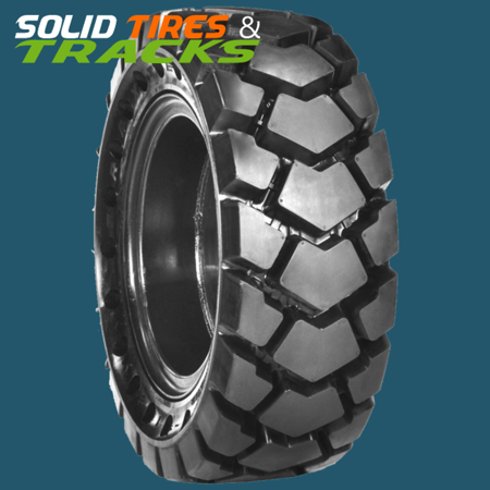 4 Solid Skid Steer Tires 10-16.5 / 10x16.5 - Severe Duty