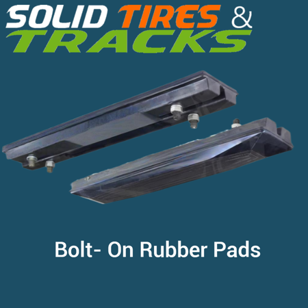 400mm Bolt-On Rubber Pad 135mm Pitch- Heavy Duty